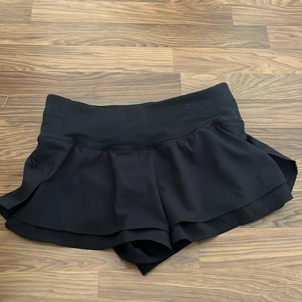 Black athletic shorts